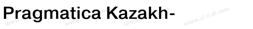 Pragmatica Kazakh字体转换
